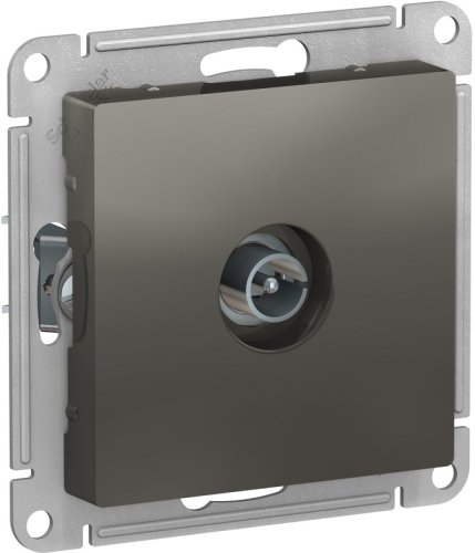 Розетка TV Коннектор без рамки Systeme Electric AtlasDesign 1-м. сталь фото Розетка TV Коннектор без рамки Systeme Electric AtlasDesign 1-м. сталь картинка